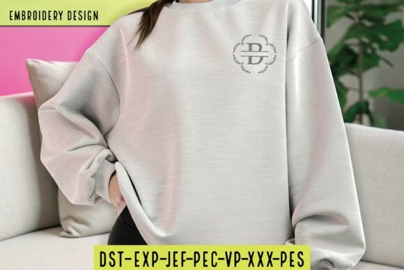 Alphabet Embroidery Font for Custom Name