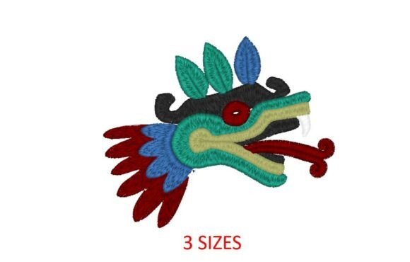 Aztec Snake Embroidery Design - Digital