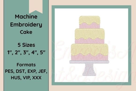 Cake Machine Embroidery Design