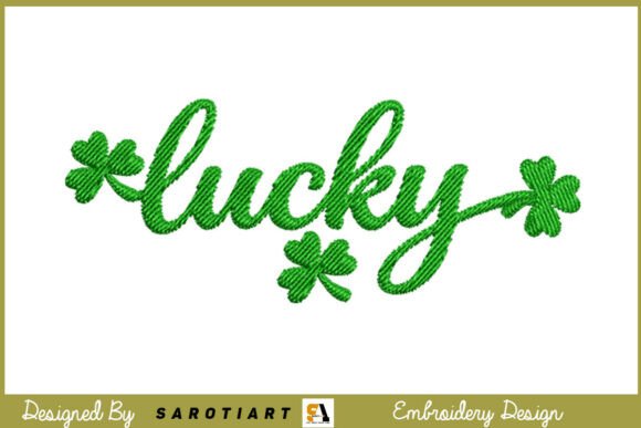 Embroidery Design Lucky T-shirt