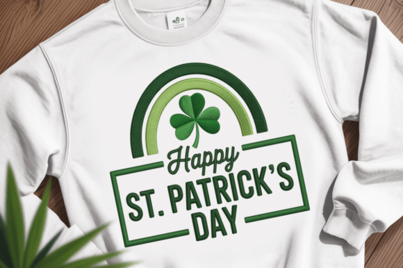 Happy St Patricks Day Embroidery Design